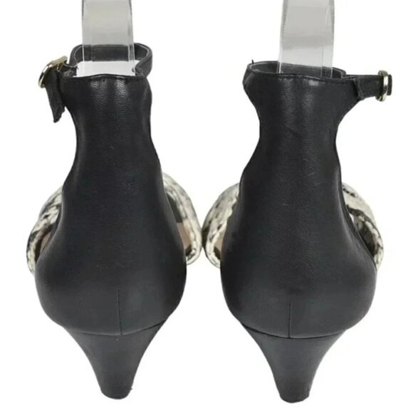 Lord and Taylor 424  Fifth Chandra Leather Sandals Animal Print Women’s Size 7.5 - Picture 4 of 13